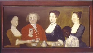 Simeon Potter Overmantle - Courtesy of the Newport Historical Society