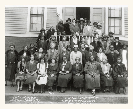 Historic group photograph from the 22nd Annual Colored Women's Clubs Convention in Newport