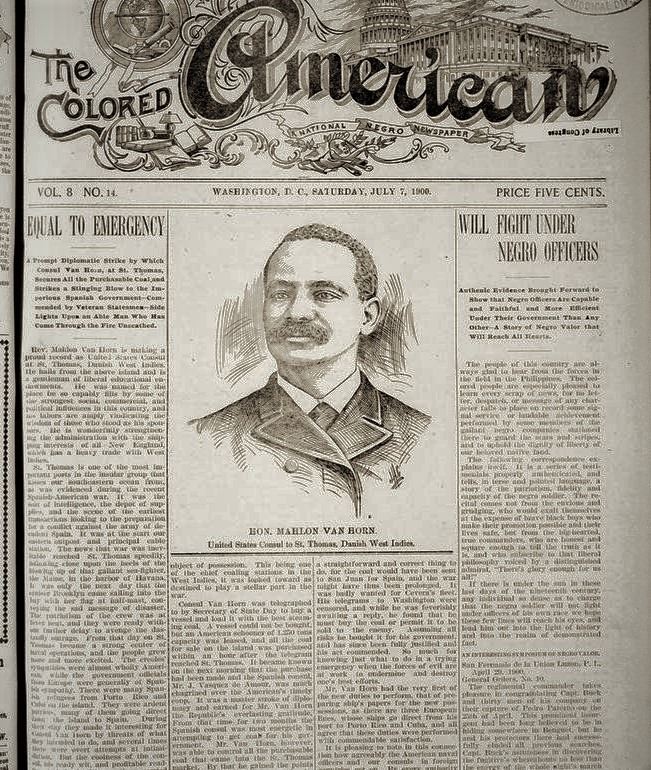 Historic issue of The Colored American newspaper